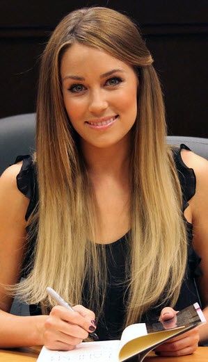 Ombre straight hairstyle