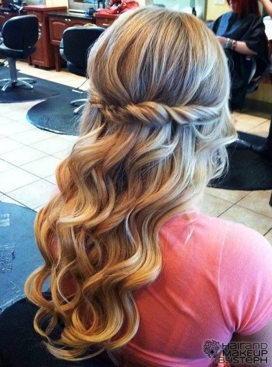 Twisted prom hairstyle