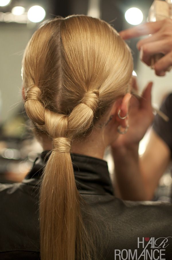 Cut ponytail