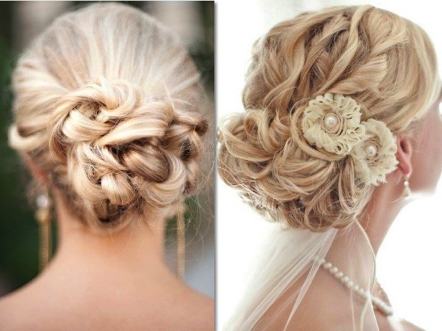 Beautiful updo for wedding