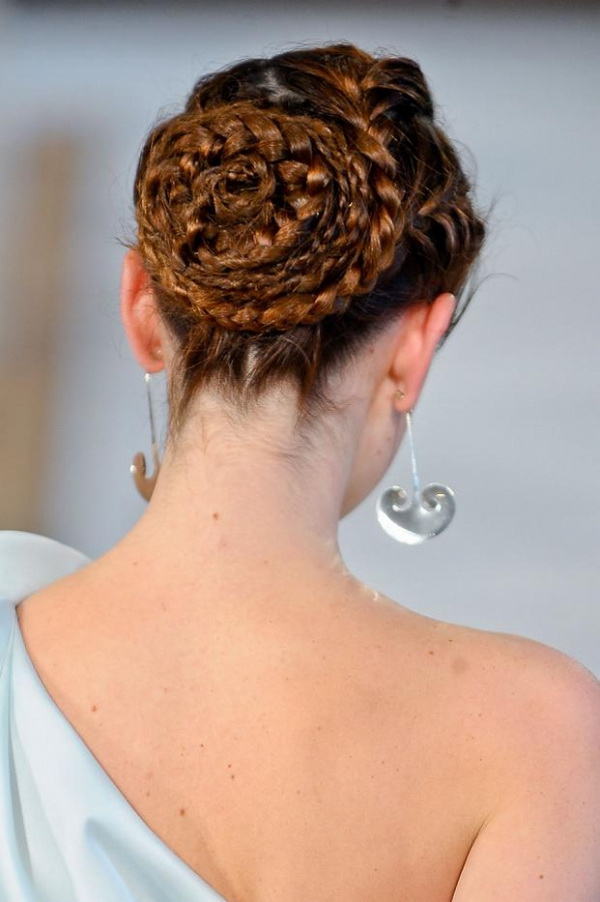 Beautiful braided bridal hairstyle