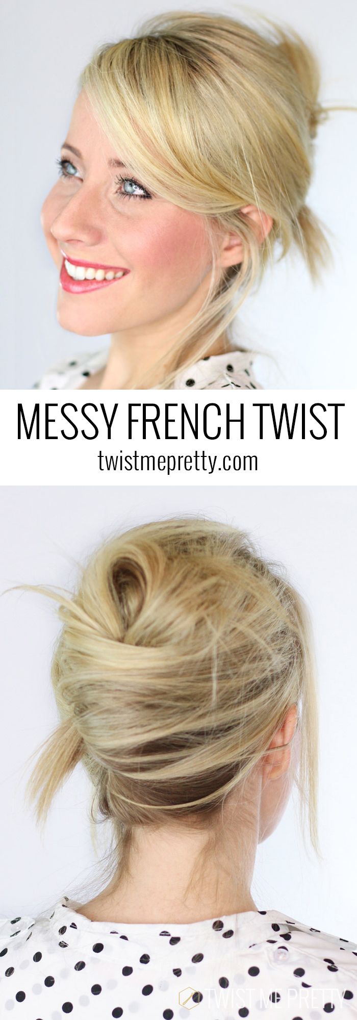 Messy French twist