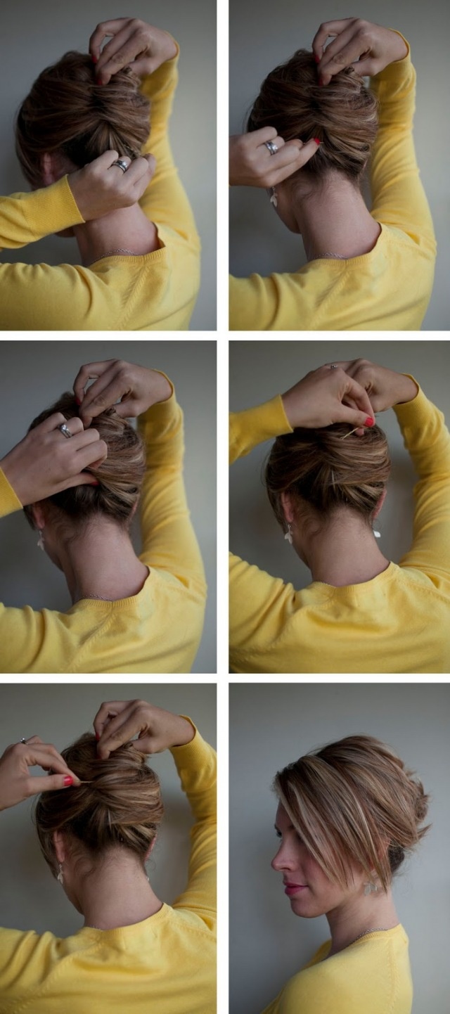 Simple French Twist tutorials