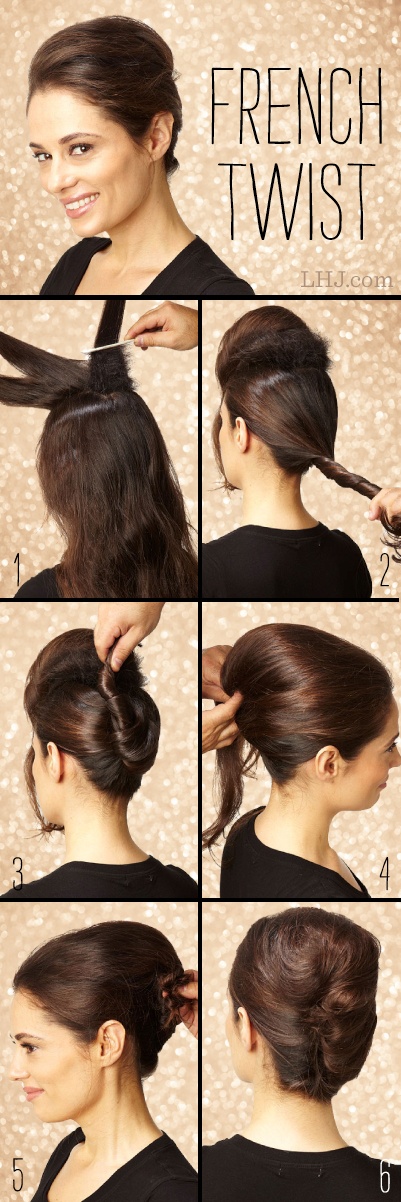 Pretty French twist