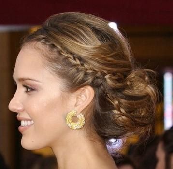 Updo with braids