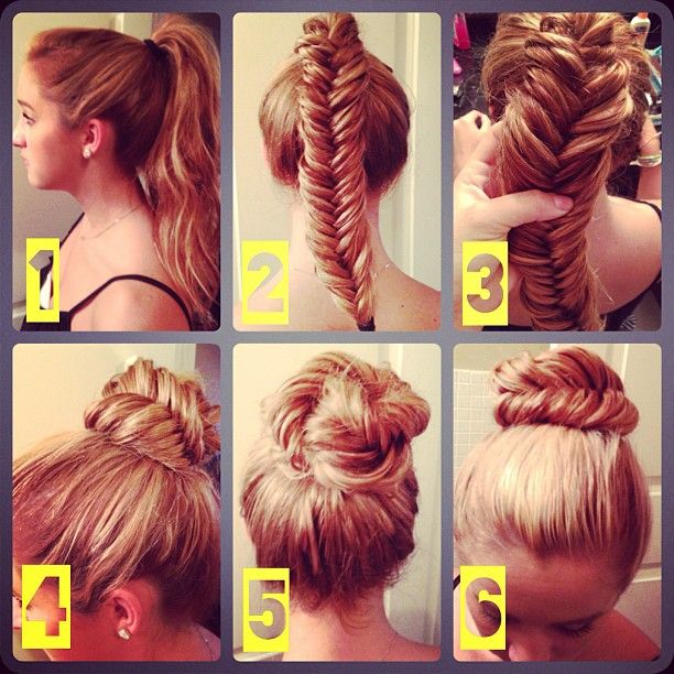 Fishtail bun