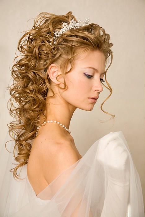 Bridal Collections-long brown Curly Hairstyles