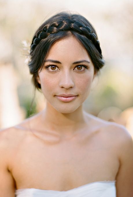 Braided beach hairstyle