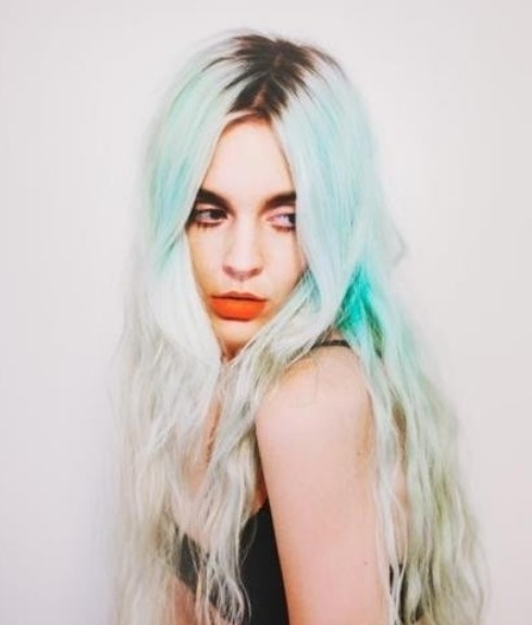 Turquoise hair