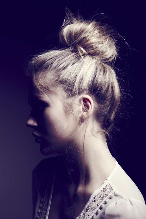 Casual chic topknot hairstyle