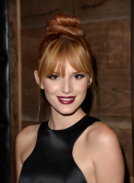 Bella Thorne Twisted Bun