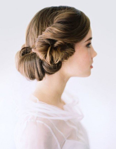 Nice chignon hairstyle