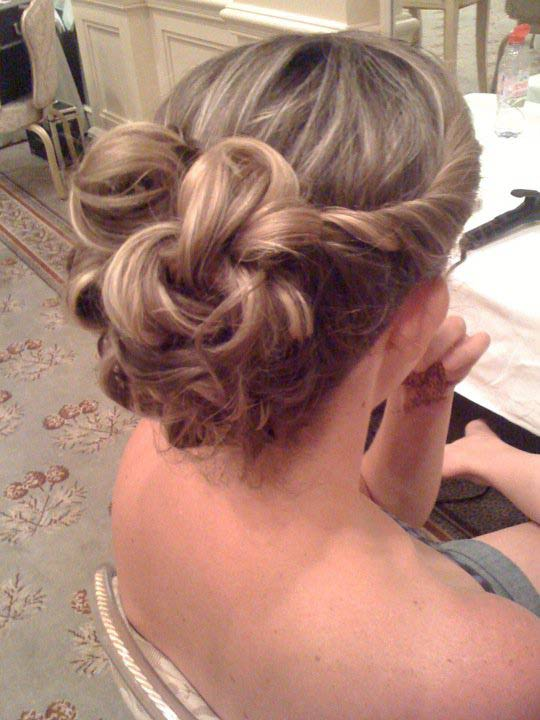 Flowers updo