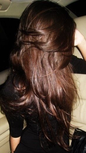 Lush brunette hair