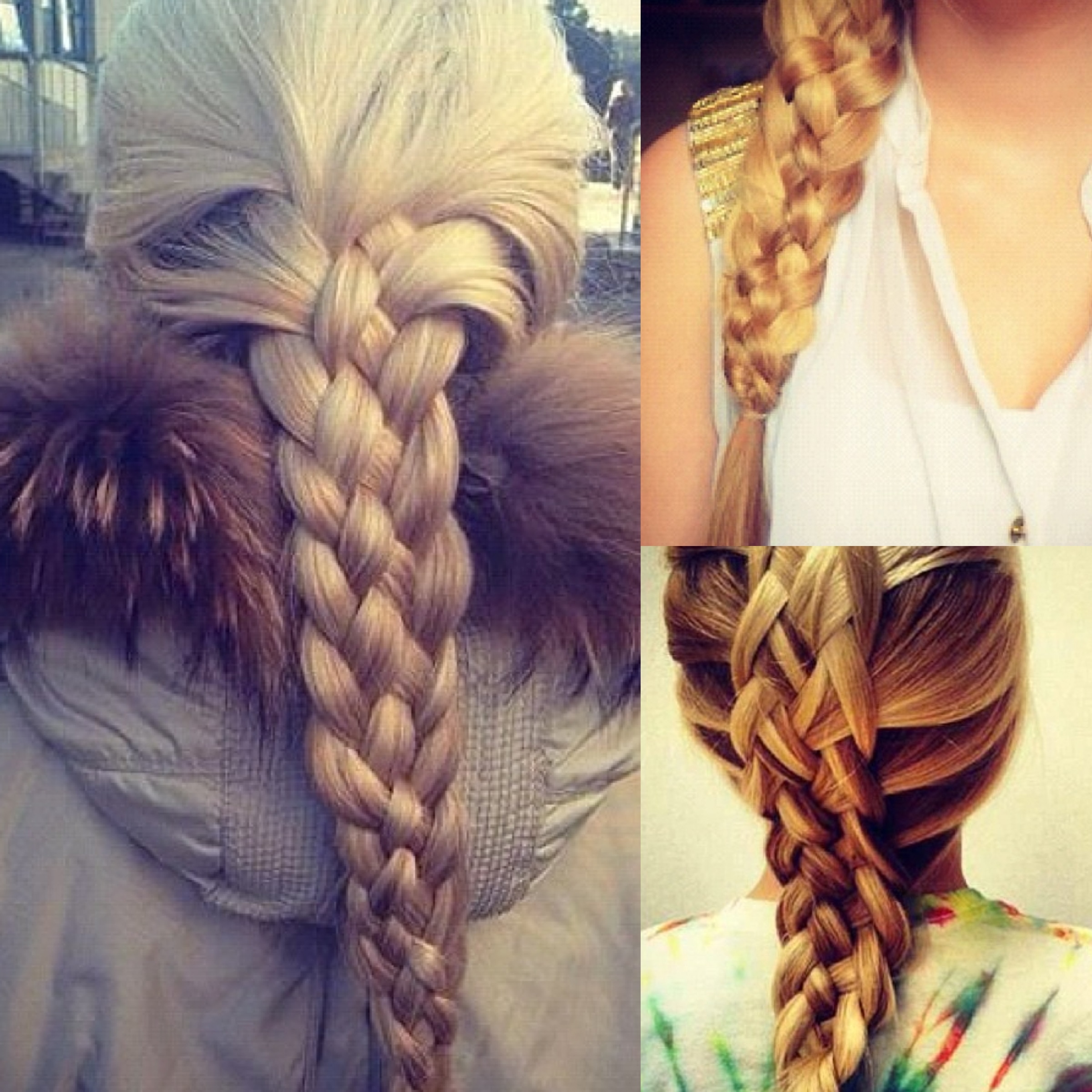 Pretty five-strand braid