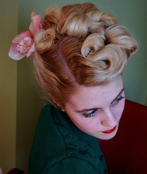 Vintage updo