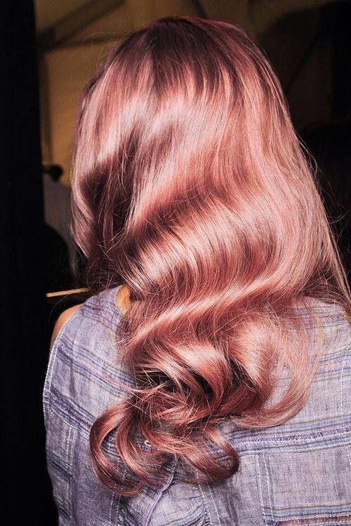 Rose gold curls