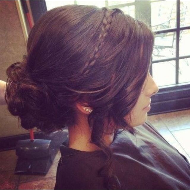 Adorable braided updo