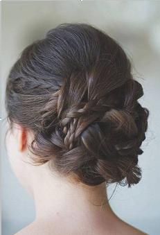 Braided updo for summer