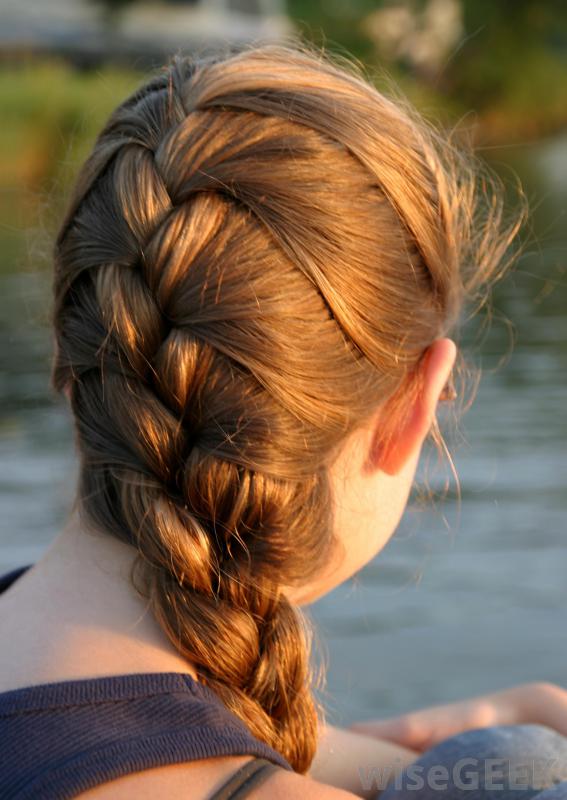 French braid for blonde hair