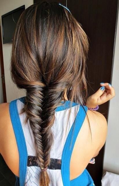 Classic fishtail braid