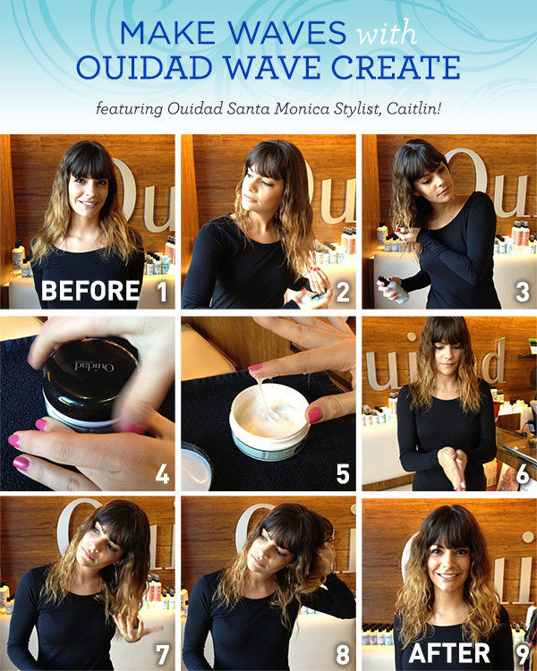 Waves for ombre hair