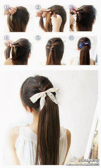 Hot ponytail hairstyle