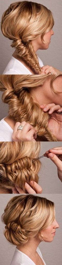 Fishtail Bun Hair Tutorial