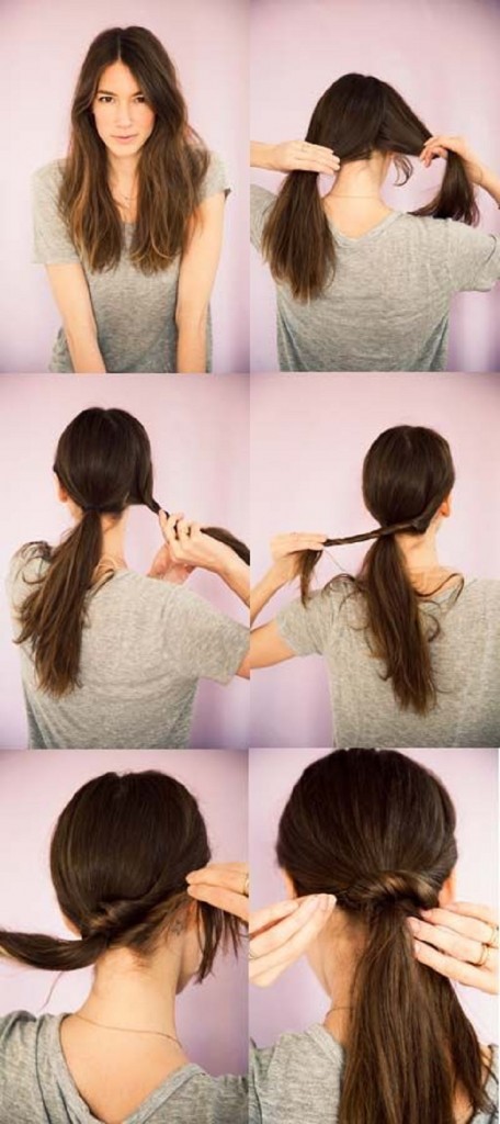 DIY ponytail twist