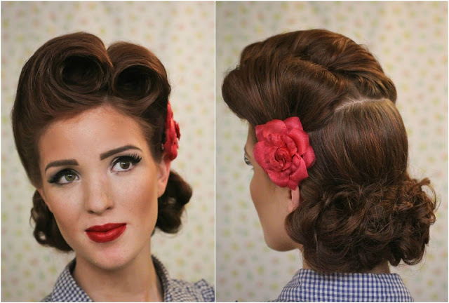 Pin-up victory rolls