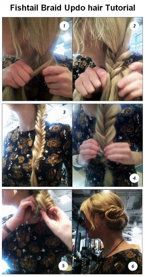 Fishtail Braid Bun tutorial about