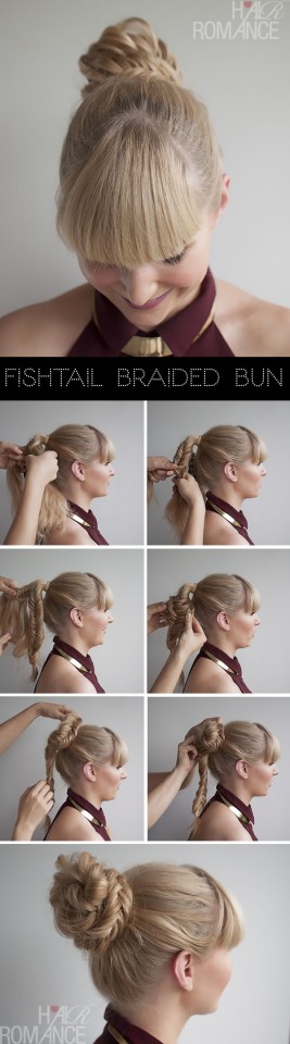 Fishtail braid pony tutorial about