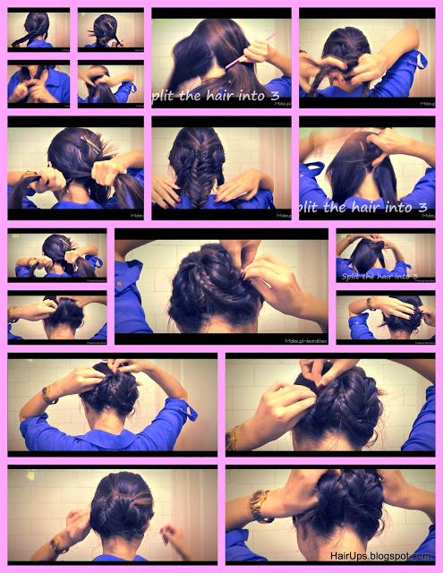 Fishtail Braid Bun tutorial about