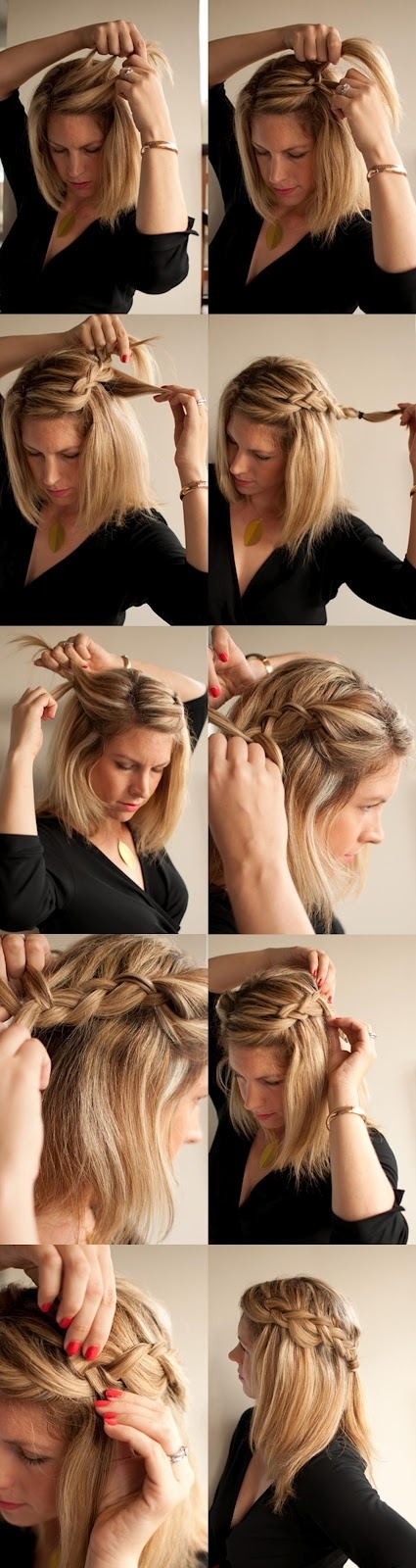 DIY Summer Side Braid Hairstyle Over