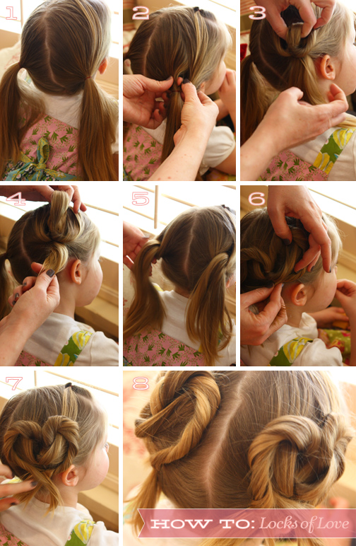 Bun hairstyle for your daughter