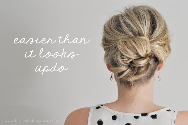 Simple updo over
