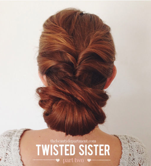 Braided bun over for elegant hairstyle
