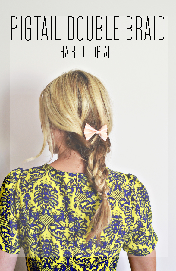 Pigtail double braid over