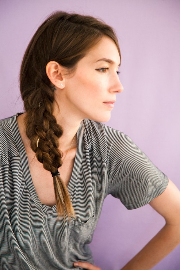 Mermaid tail braid over