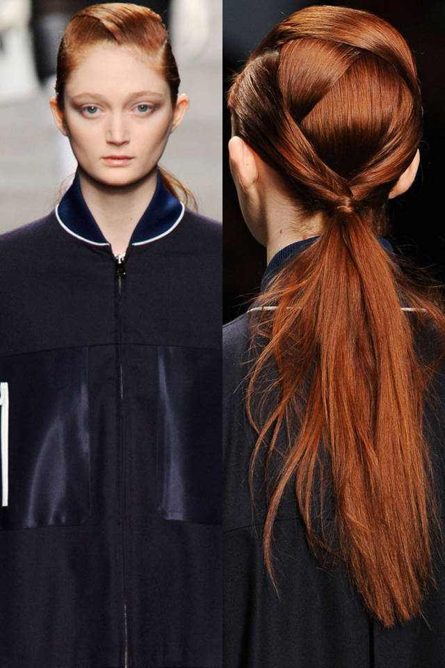 Meet the trend with ponytails: Into-Pieces ponytails