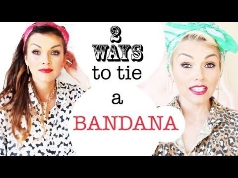 2 ways to tie a bandana