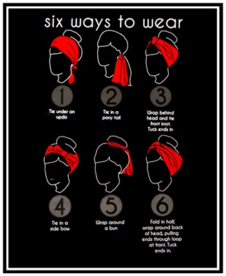 6 ways to wear a headscarf