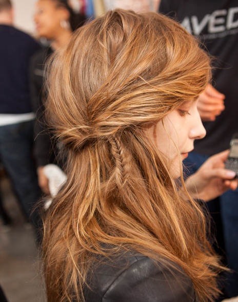 Side braid for blonde hair