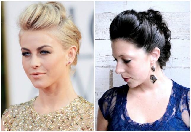 Celebrity-inspired hairstyle: Julianne Hough-Mohawk-like braided hair