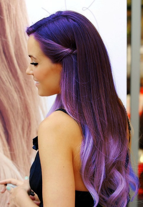 Purple ombre hair