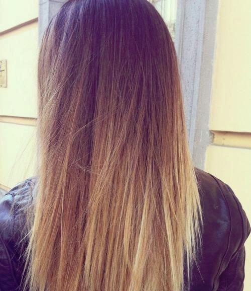 Ombre hairstyles: brunette to blonde