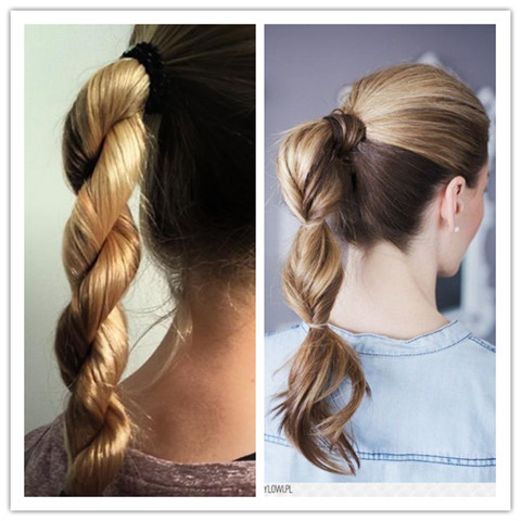 Quick hairstyles: slim ponytail