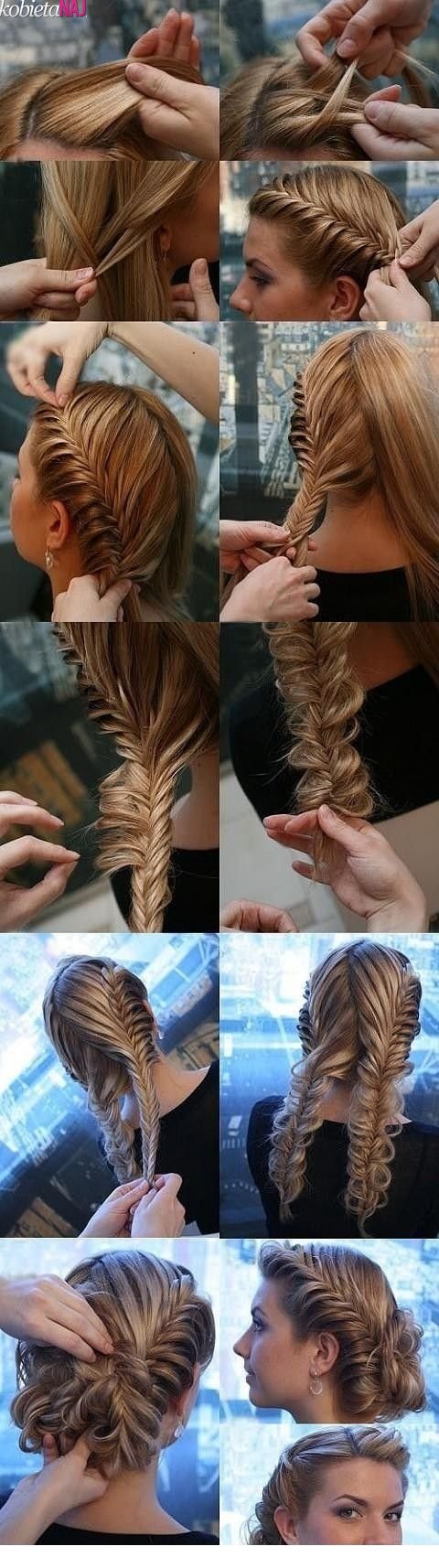 Adorable hairstyle tutorials: beautiful fishtail braids