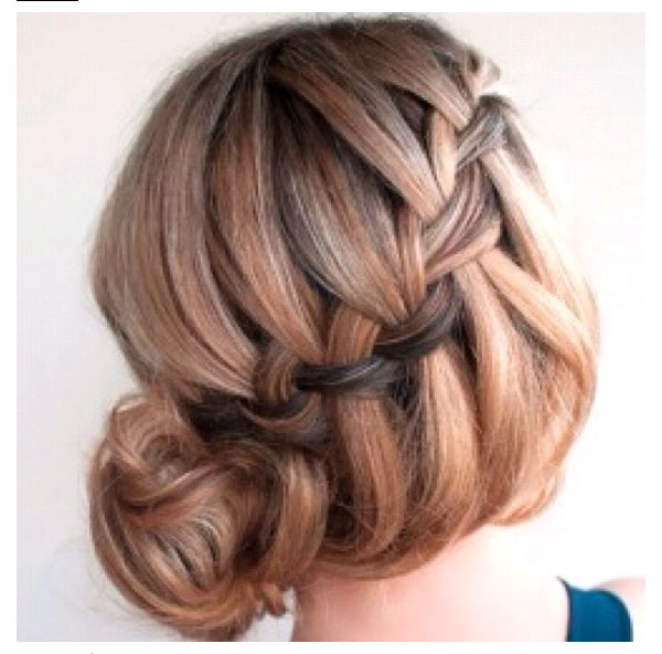 Loose braided hairstyles: cool bun