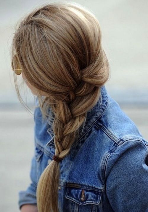 Loose braided hairstyles: loose but neat braids